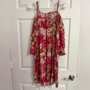 S.Oliver Floral and Flowy Dress, Pink, Size L